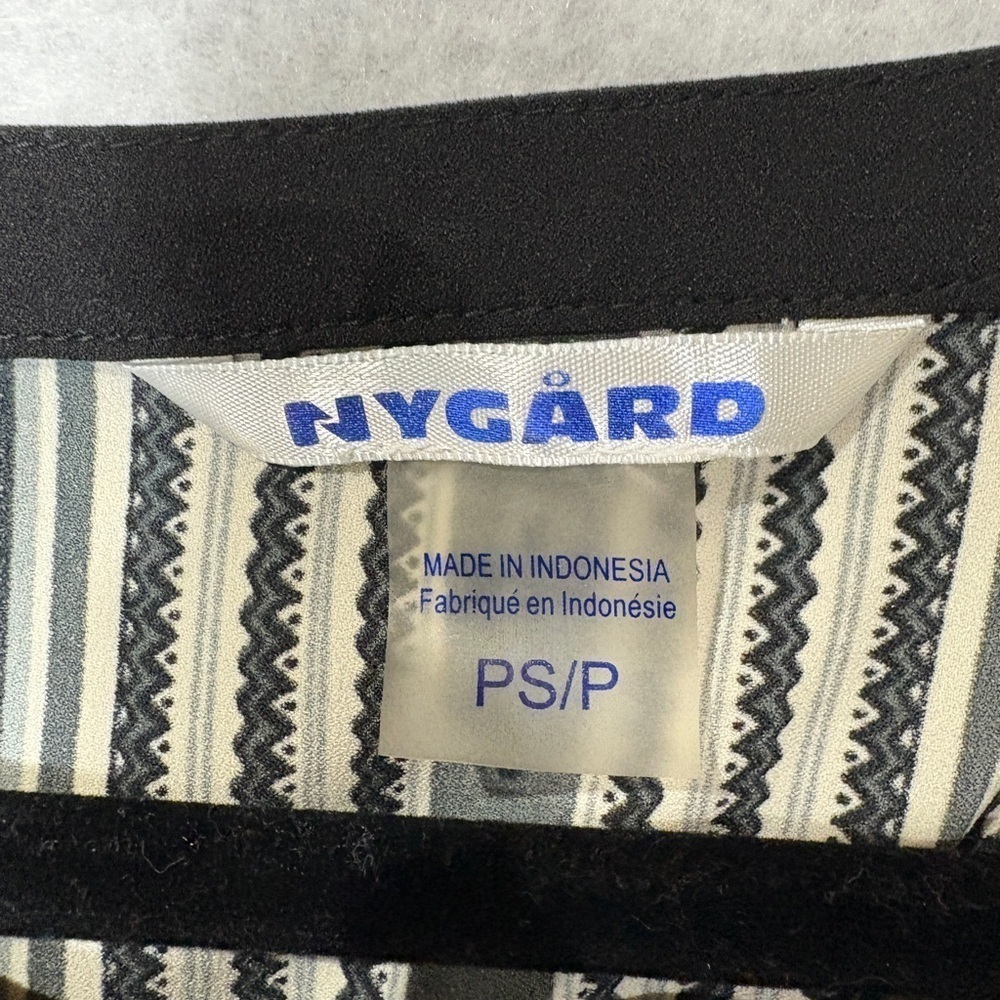 Nygard Black and White Tunic Dress Size PS/P - Picture 3 of 3